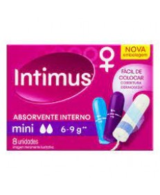ABSORVENTE INTERNO INTIMUS MINI COM 8 UNIDADES