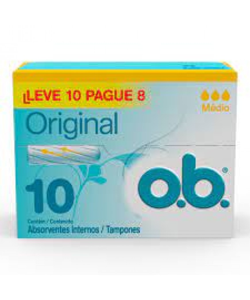 ABSORVENTE INTERNO O.B. PROCOMFORT MEDIO LV10PG08