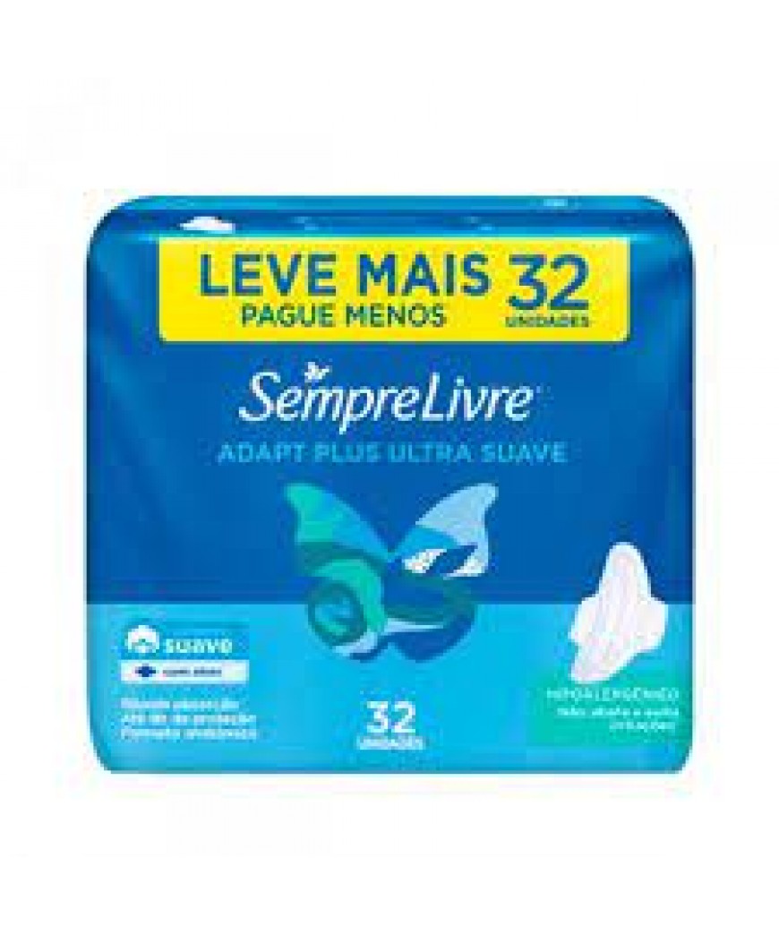 ABSORVENTE SEMPRE LIVRE ADAPT PLUS ULTRA SUAVE
