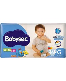 FRALDA BABYSEC MEGA G 32 UNIDADES