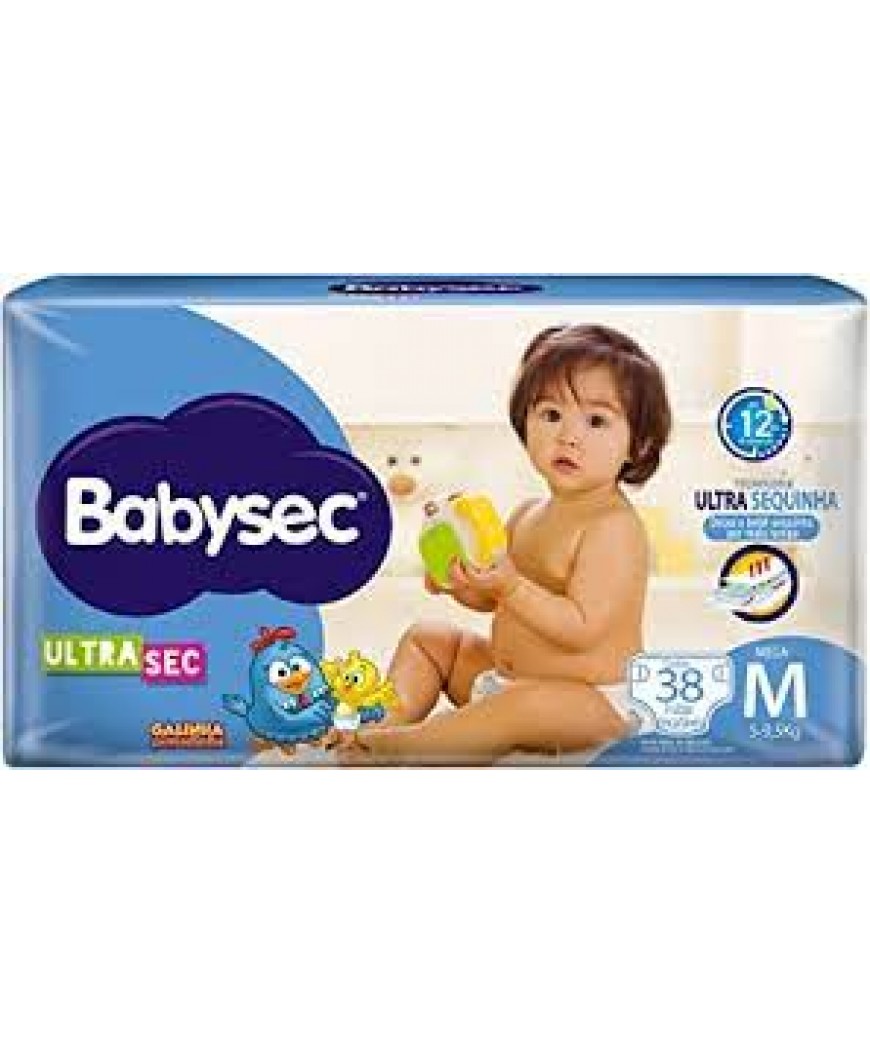 FRALDA BABYSEC MEGA M 40 UNIDADES