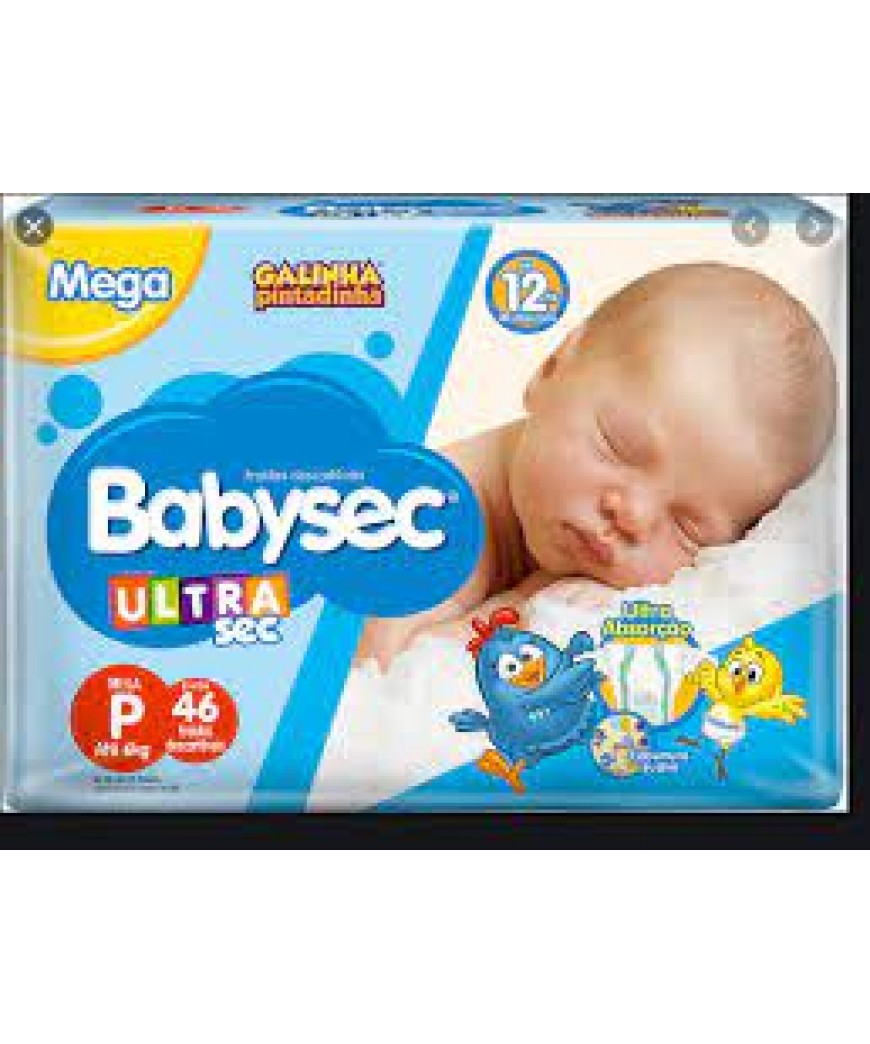FRALDA BABYSEC MEGA P 46 UNIDADES