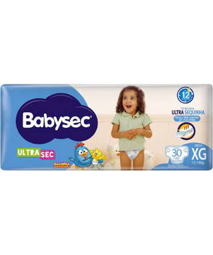 FRALDA BABYSEC MEGA XG 30 UNIDADES
