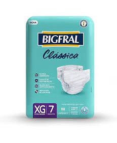 FRALDA BIGFRAL CLASSICA XG 7 UNIDADES