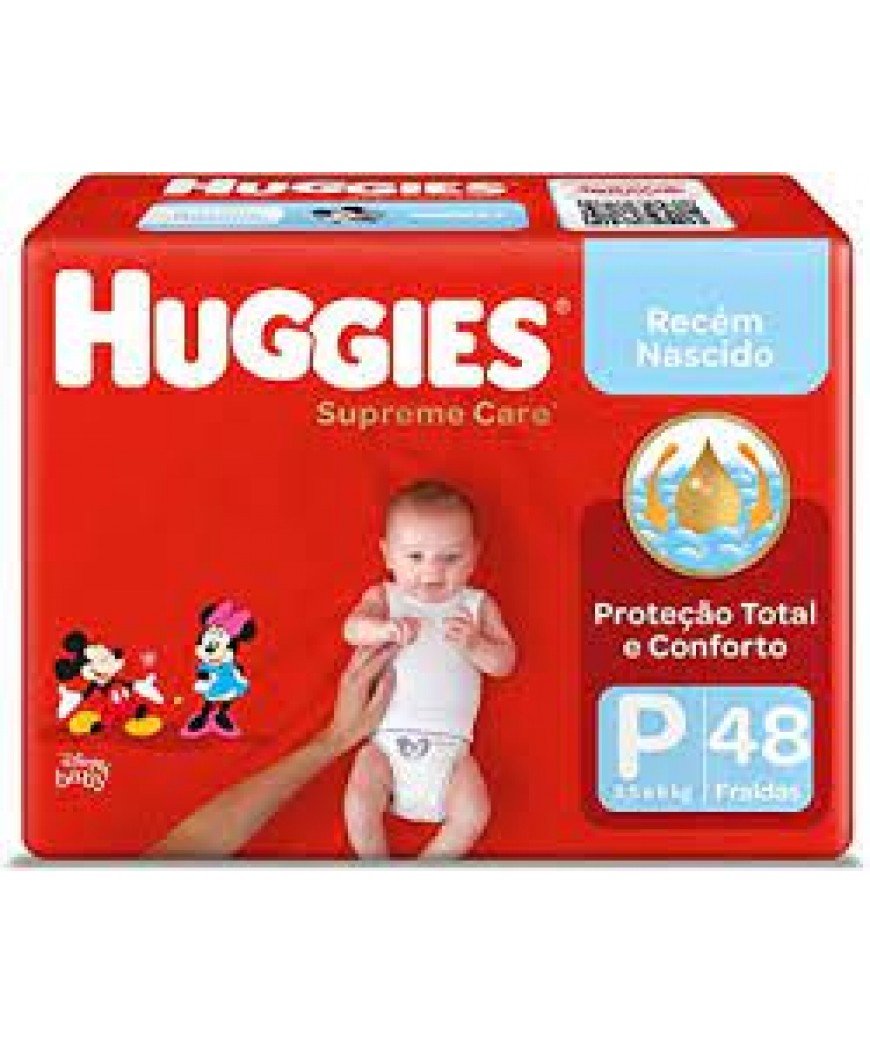 FRALDA HUGGIES SUPREME CARE P 48 UNIDADES