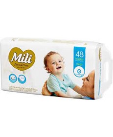 FRALDA MILI LOVE CARE MEGA G 48 UNIDADES