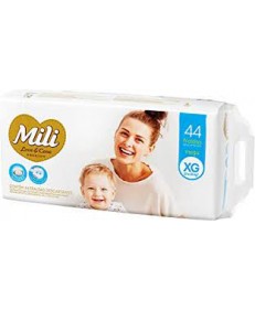 FRALDA MILI LOVE CARE MEGA XG 44 UNIDADES