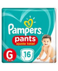 FRALDA PAMPERS PANTS G 16 UNIDADES