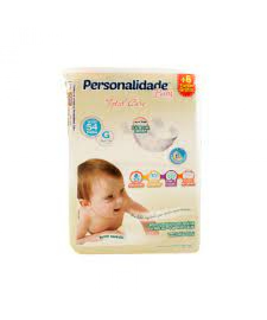 FRALDA PERSONALIDADE TOTAL CARE G 54 UNIDADES