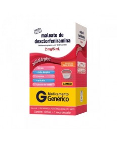 MALEATO DE DEXCLORFENIRAMINA XAROPE 0,4mg/ml