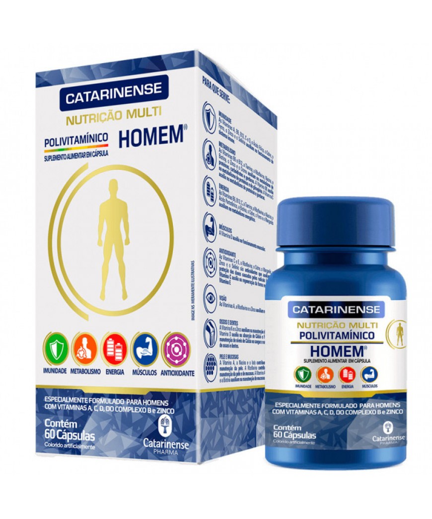 POLIVITAMINICO HOMEM 60 CPS