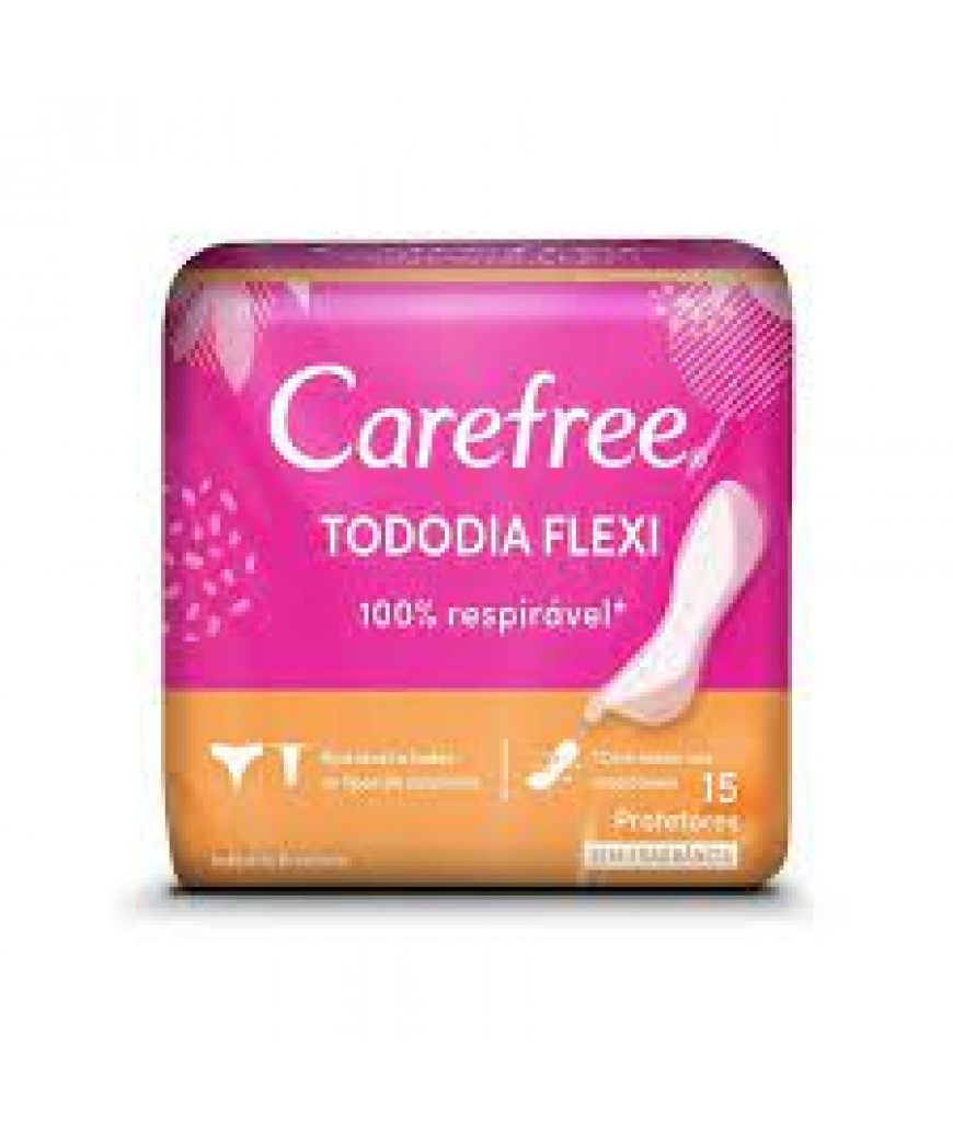 PROTETOR DIÁRIO CAREFREE TODODIAFLEXI COM 15UN