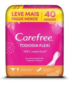 PROTETOR DIÁRIO CAREFREE TODODIAFLEXI COM 40UN