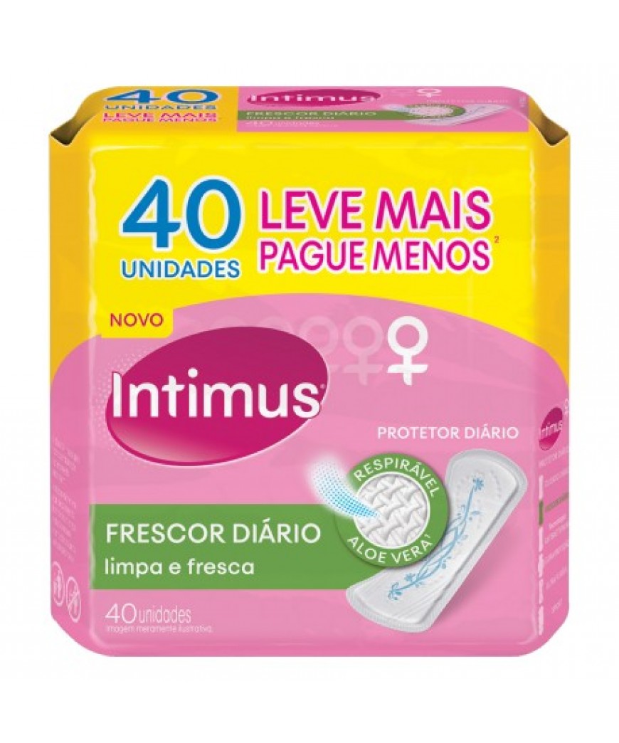 PROTETOR DIÁRIO INTIMUS FRESCOR DIÁRIO COM PERFUME COM 40