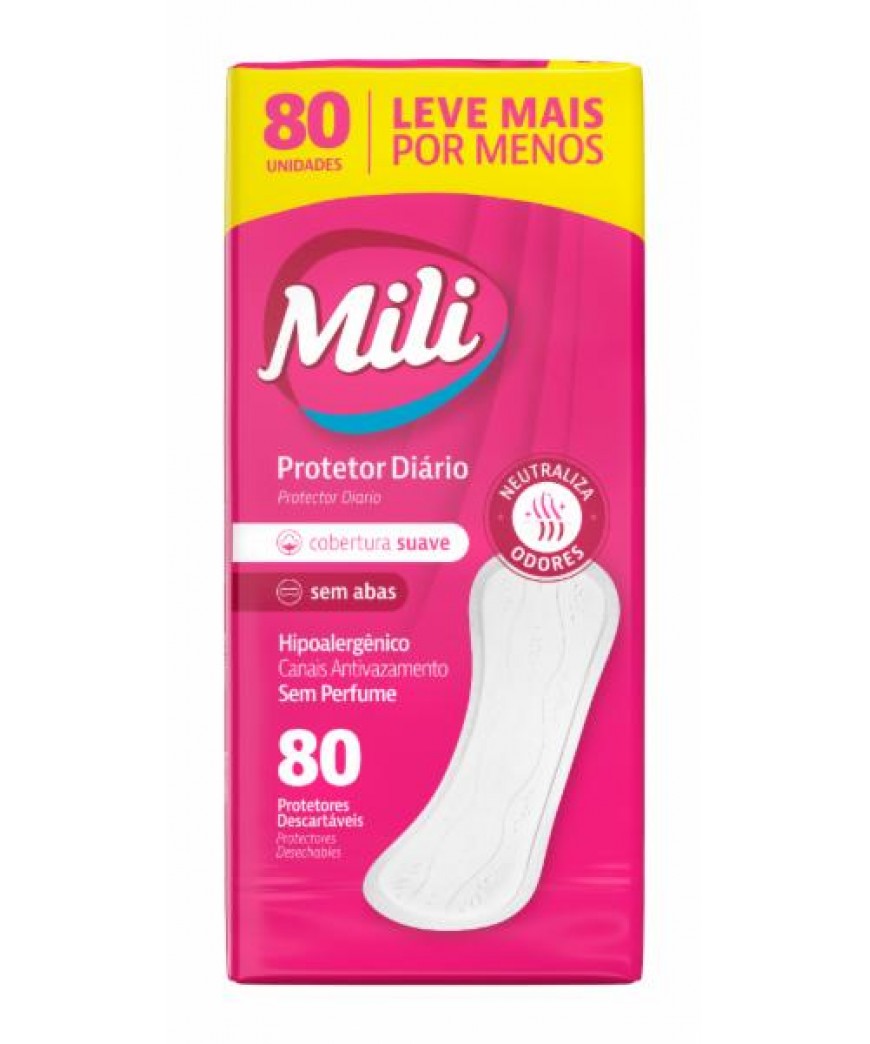 PROTETOR DIARIO MILI C/80