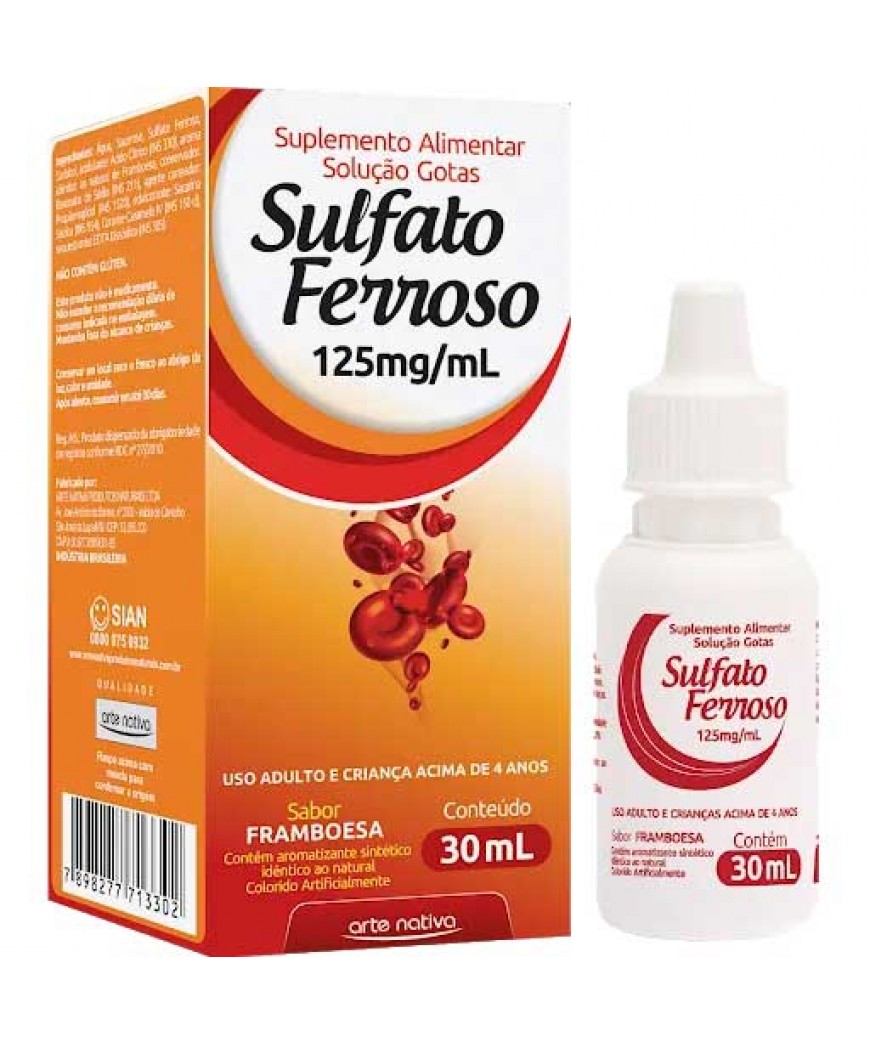 SULFATO FERROSO 125MG/ML
